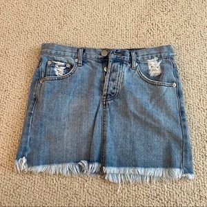 Denim Mini Skirt